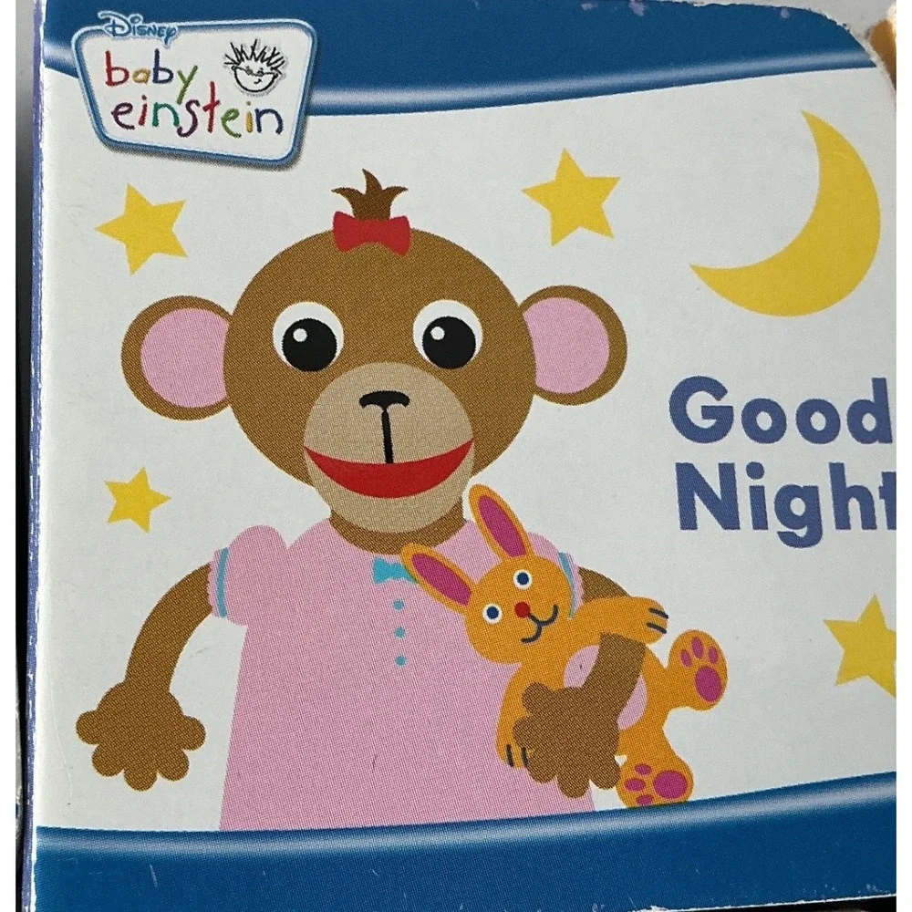 Baby Einstein Board Books Set of 6 Chunky‎ Educational Toddler Books 3x3 Multi